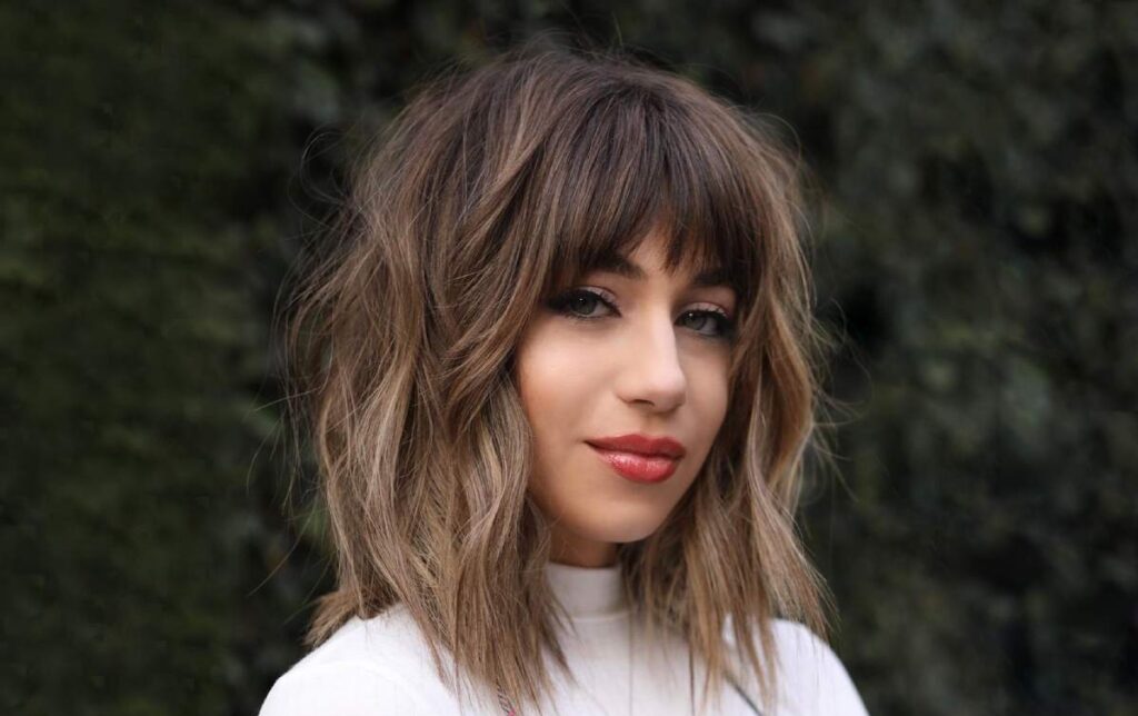 Textured Shag with Bangs