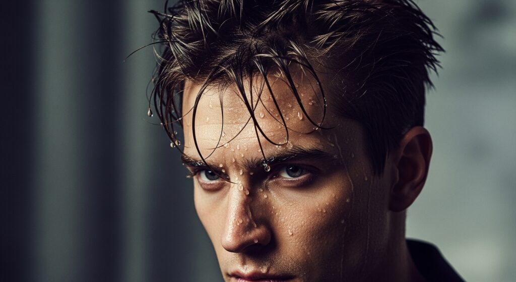 The "Wet" Messy Look