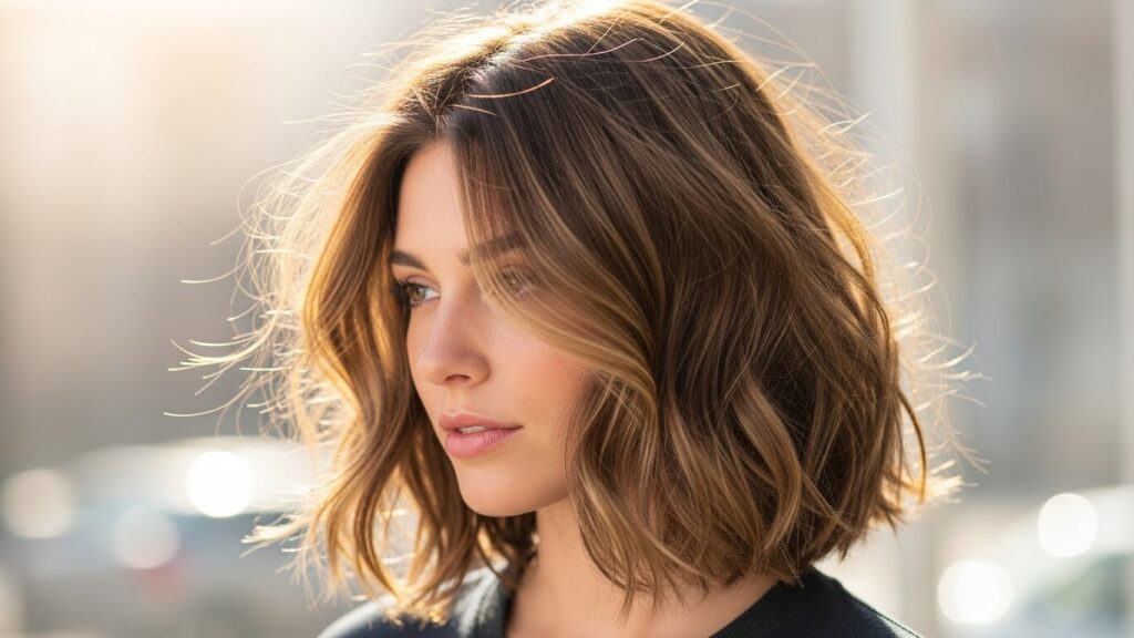 Tousled Soft Layered Long Bob