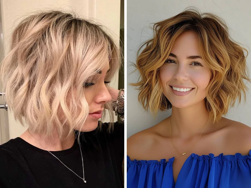 Tousled Wavy Bob