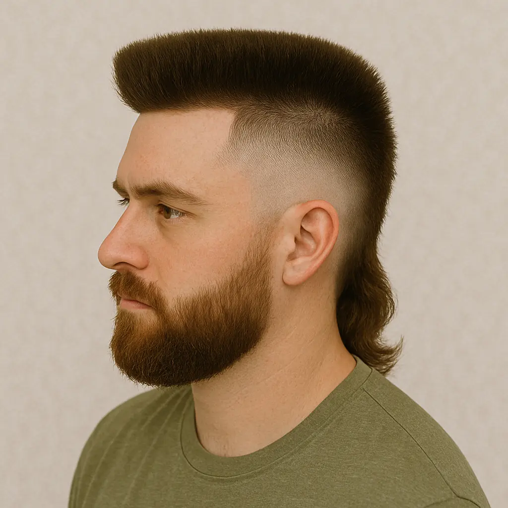 Undercut Mullet Fade: Volume and Flow Highlighted
