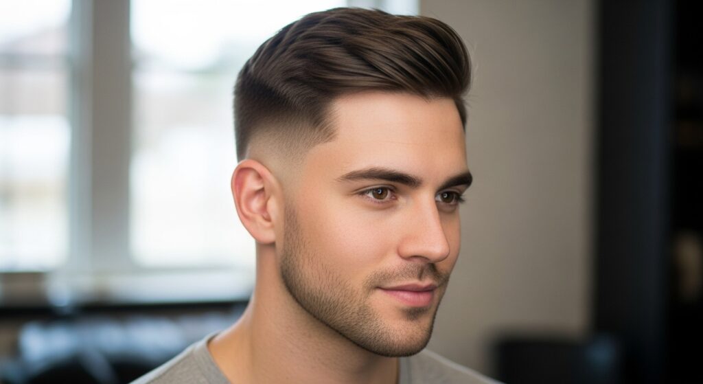 Undercut with Mid Fade for Short Hair