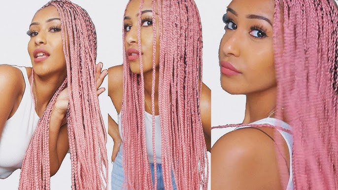 Vibrant Pink Ombre Braid