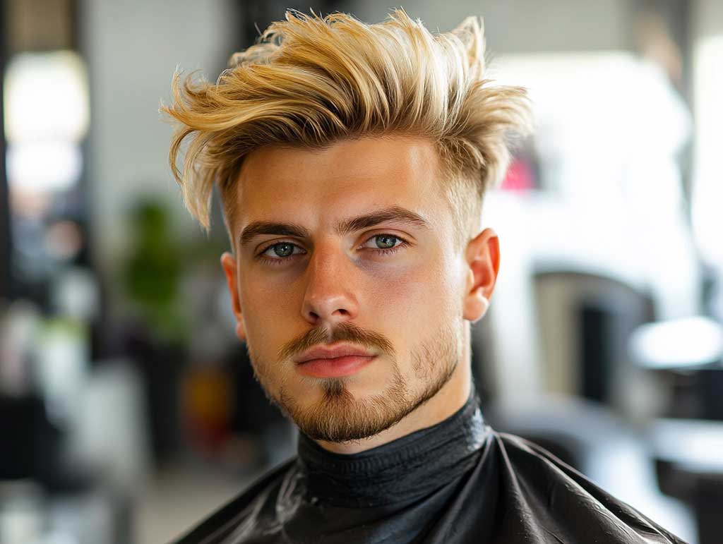 Voluminous Blonde Quiff
