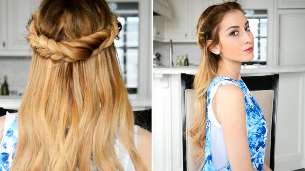 Wavy Pirate Hairstyle with Braided Crown Detail