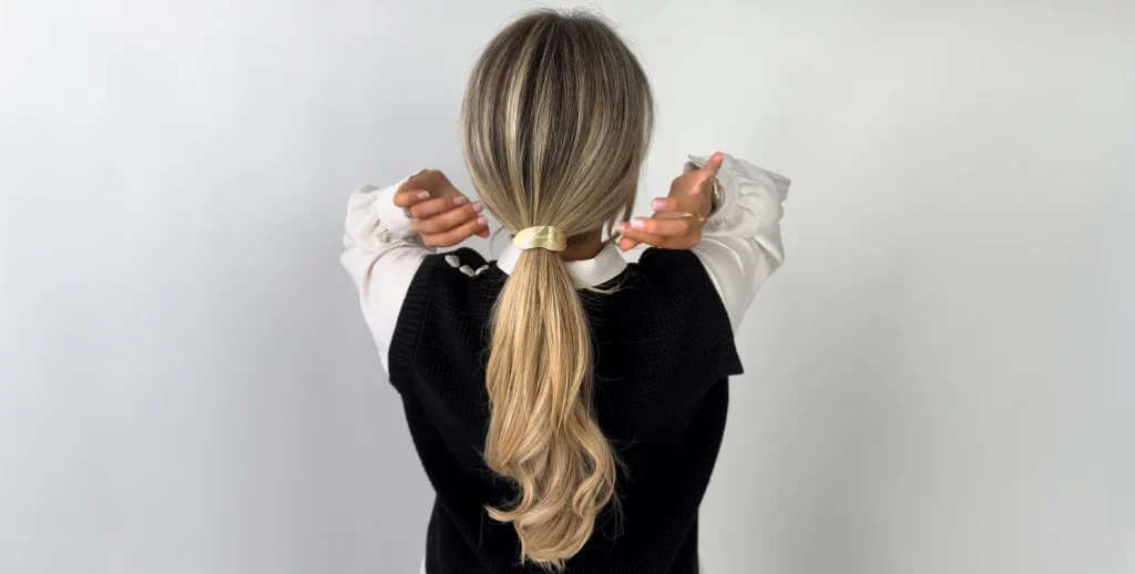 Wrapped Low Ponytail