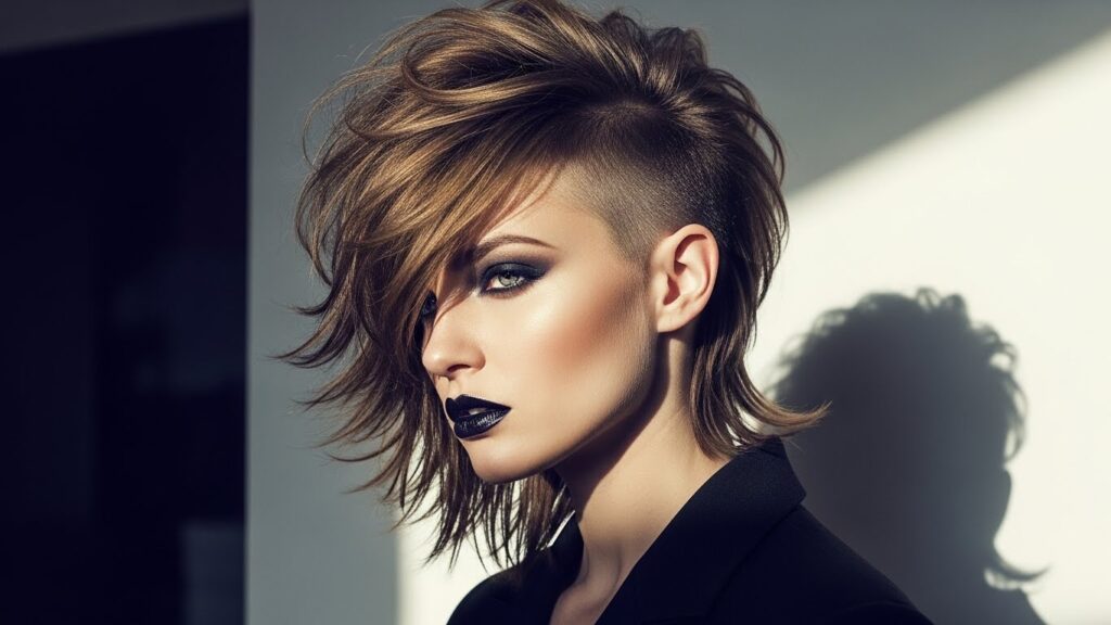 Asymmetrical Wolf Cut