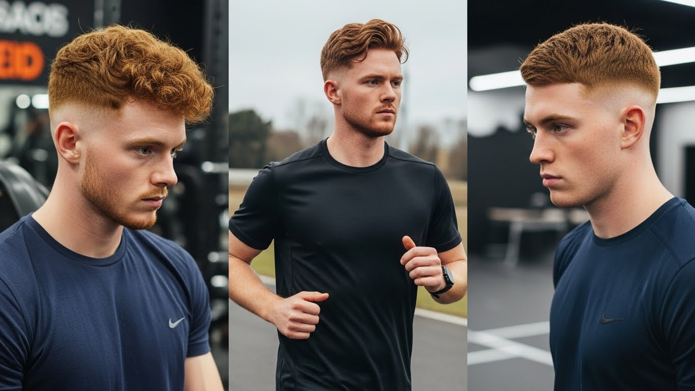 Athletic Red Haircuts for Men That Don’t Budge