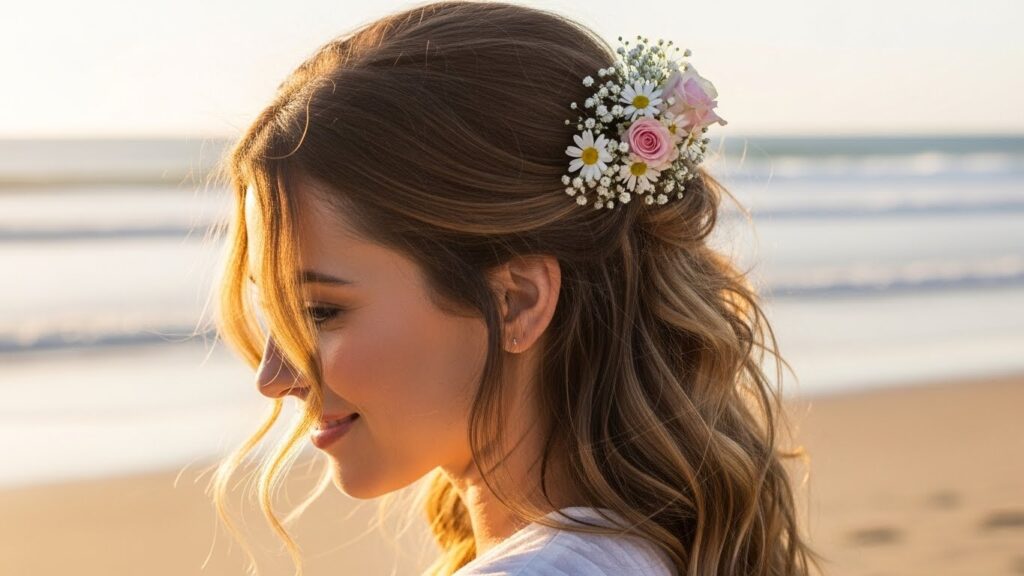 Beachy Waves Floral Crown