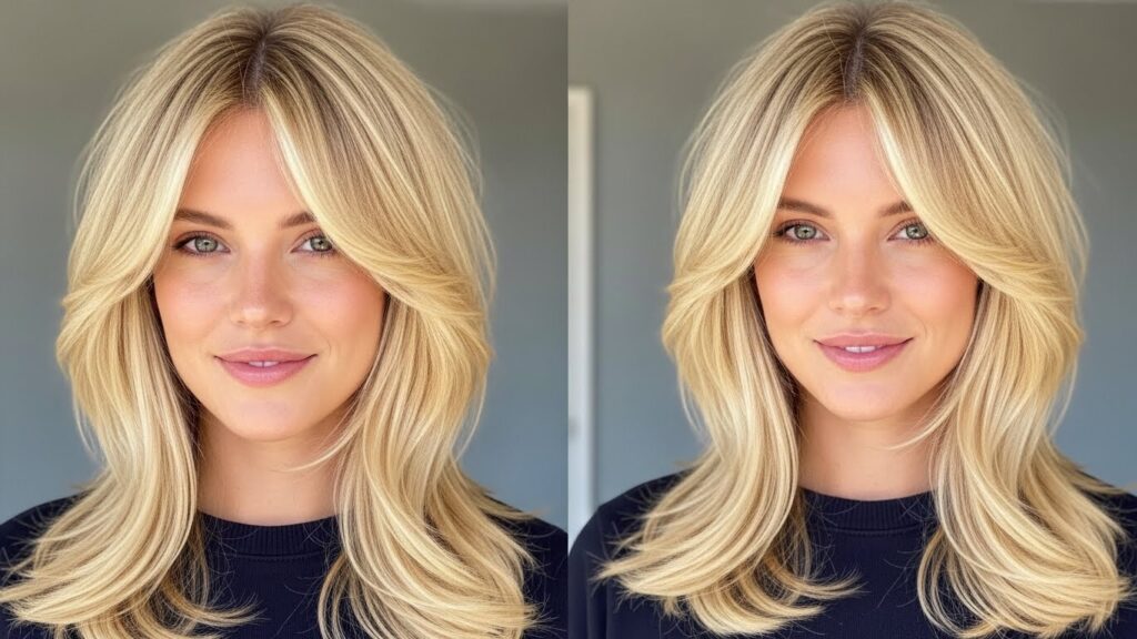 Blonde Face-Framing Layers