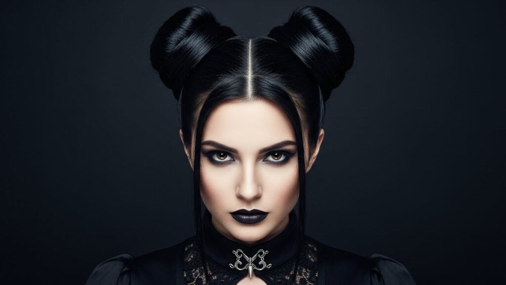 Bold Vampire Double Buns