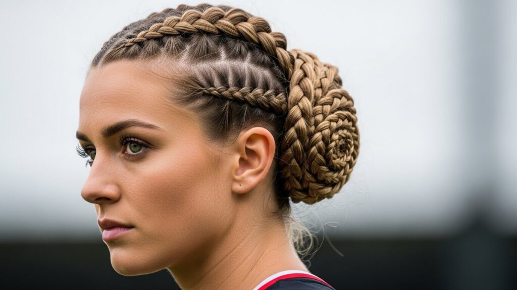 Braided Low Bun Style