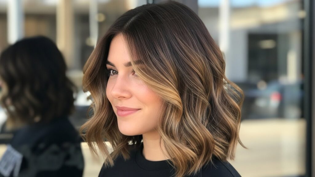 Chocolate Balayage Lob