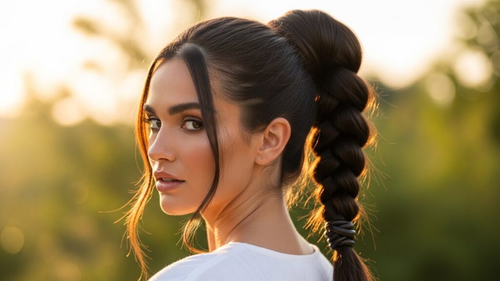 Chunky Braided Ponytail