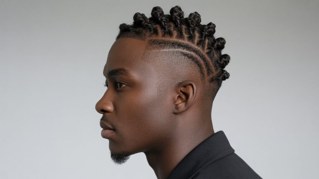 Defined Parting with High Top