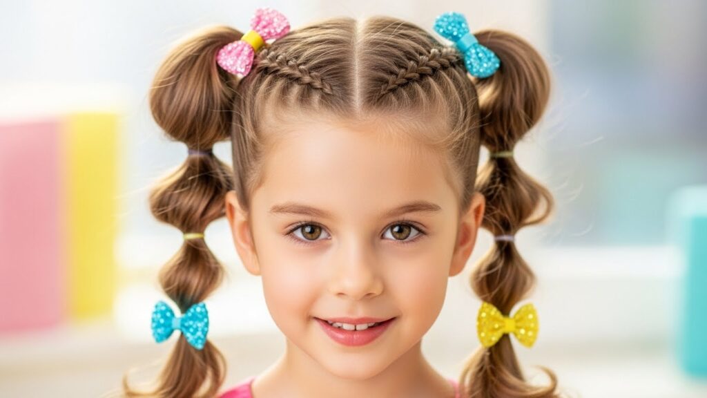 Double Side Braids with Pigtails