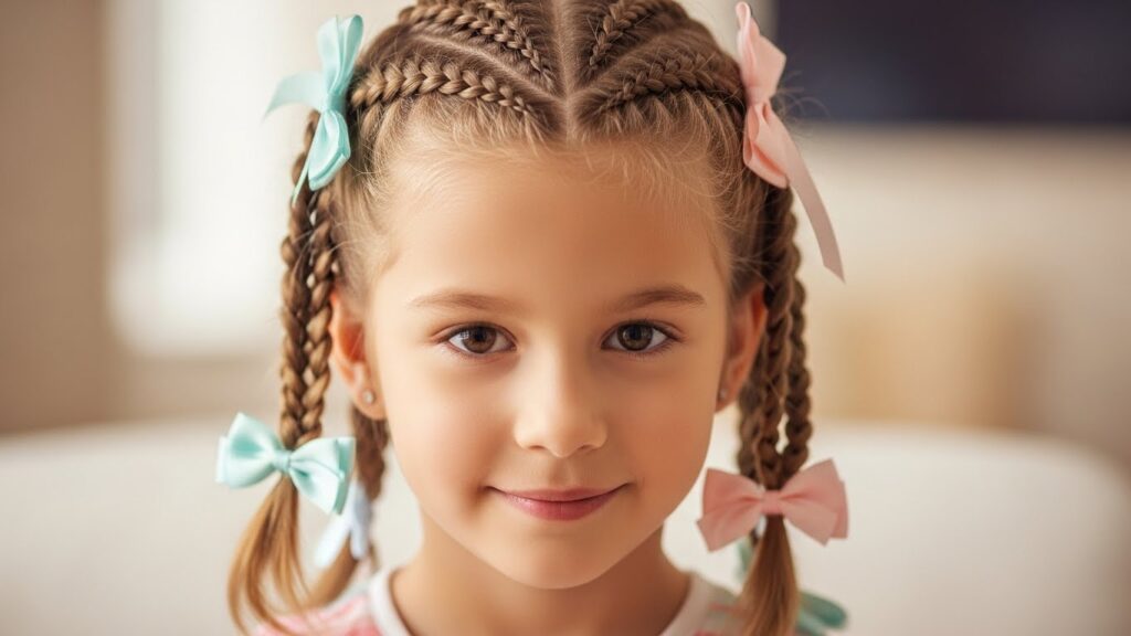 Double Twist Braids with Bows