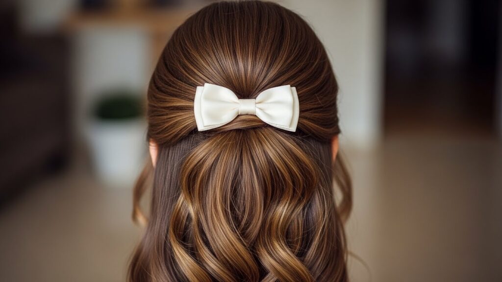 Elegant Half-Up Bow