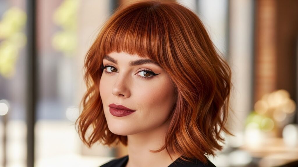Feathered Bob with Bangs