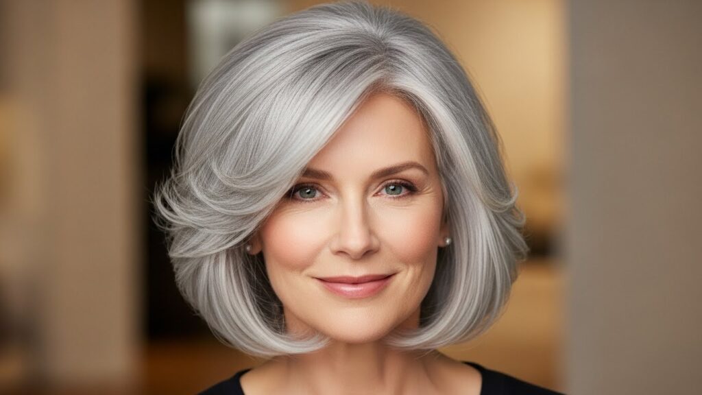 Feathered Silver Bob