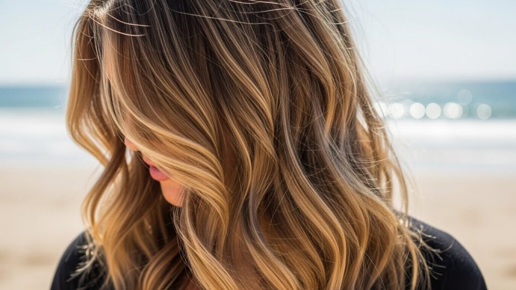 Flowing Beach Waves