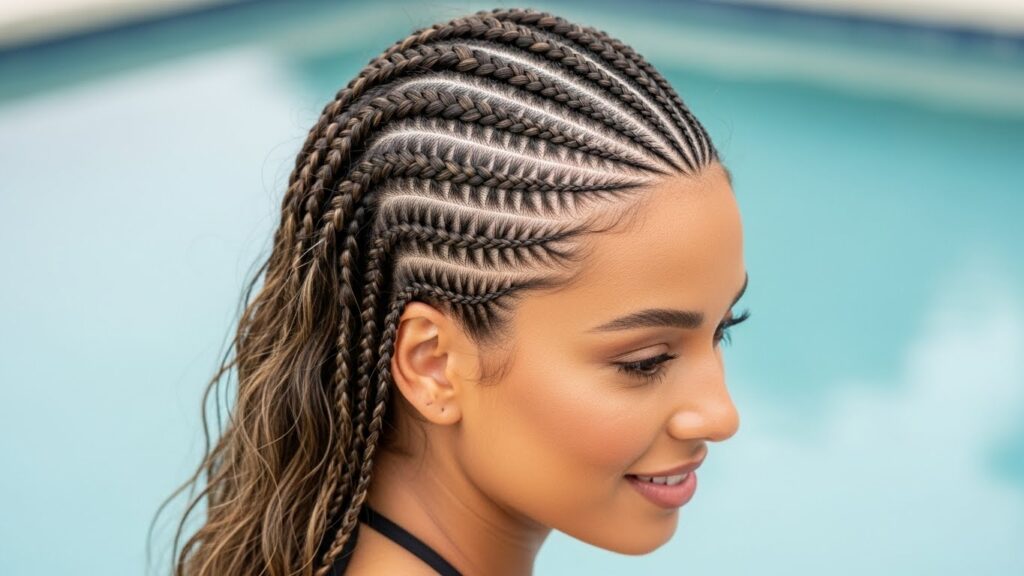 Front Cornrow Braids