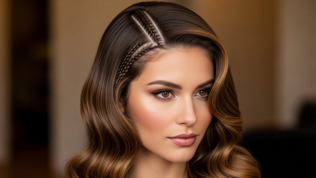 Glam Waves with Mini Braids