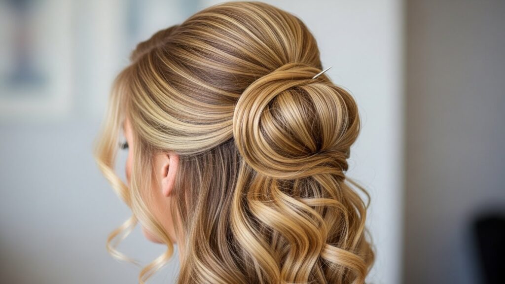 Glamorous Half-Updo