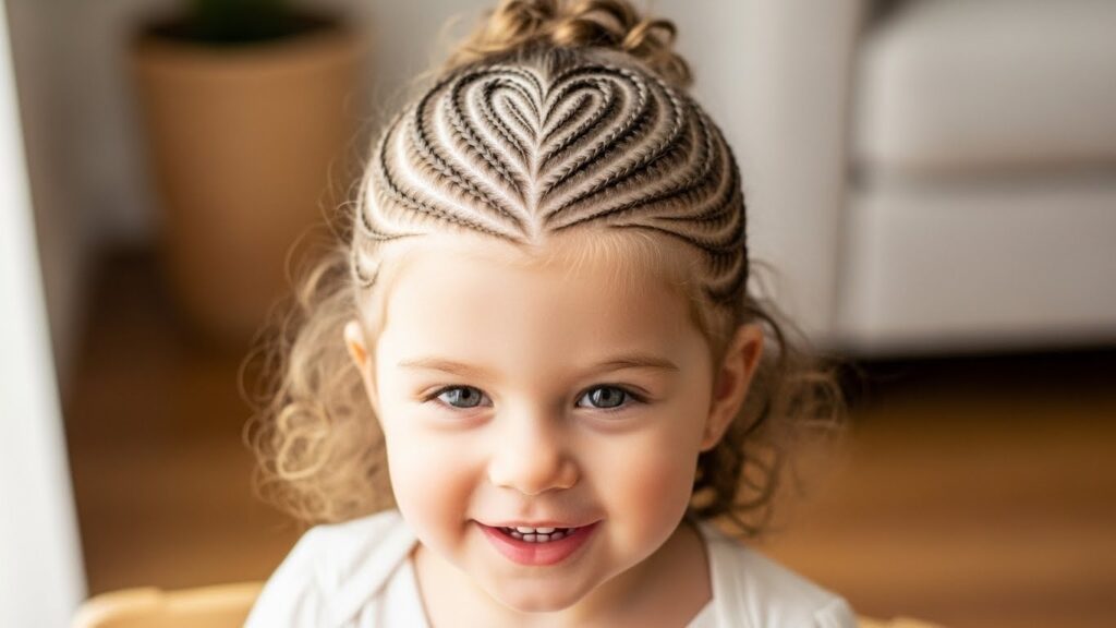 Heart Part Braids