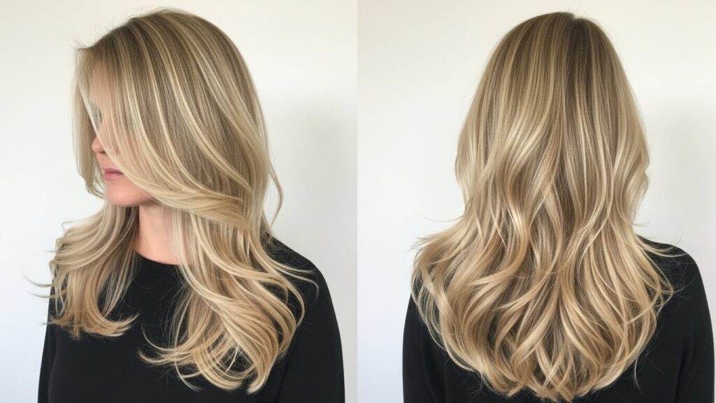 Layered Blonde Flow