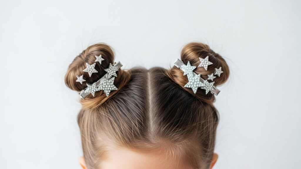 Mini Buns with Star Clips