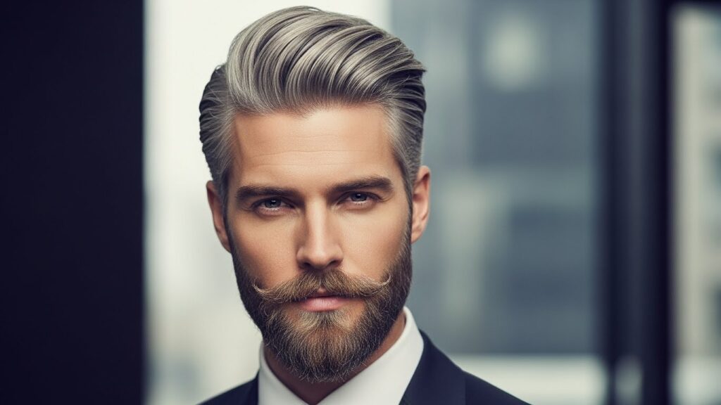 Modern Silver Swept Back