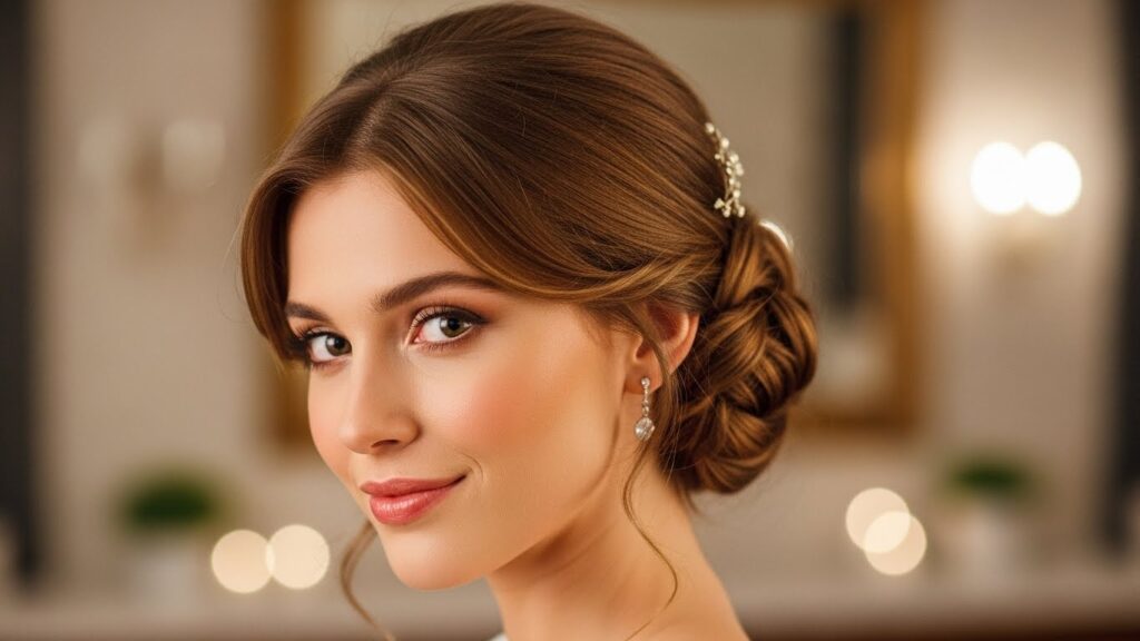 Romantic Low Bun Twist