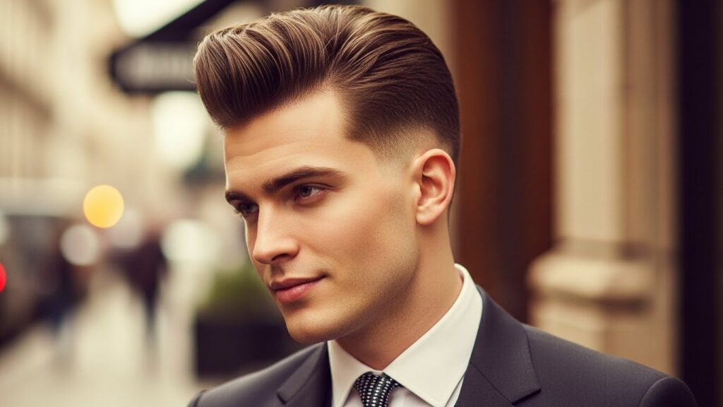Sharp Pompadour Style Vibes