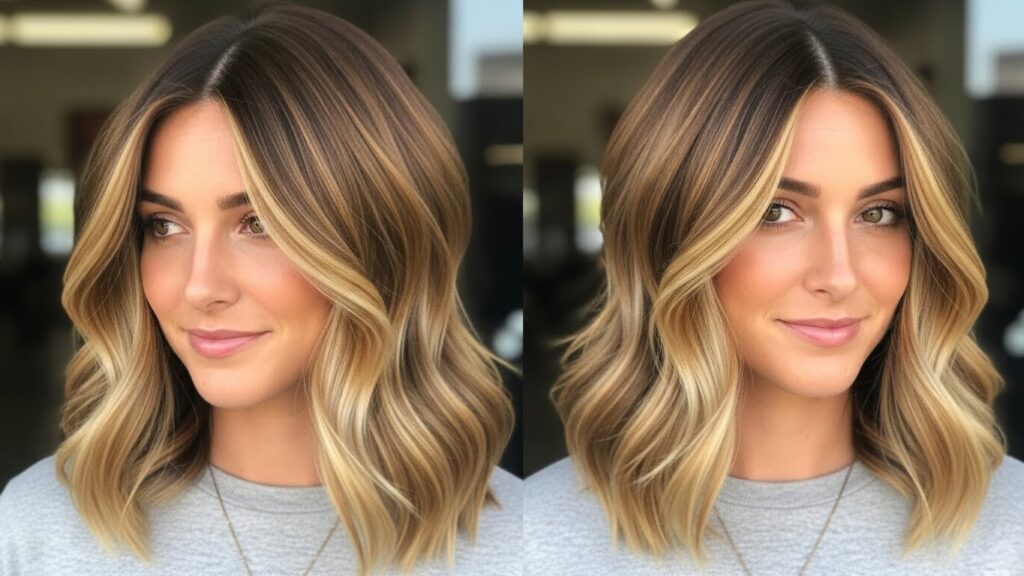 Shoulder-Length Balayage