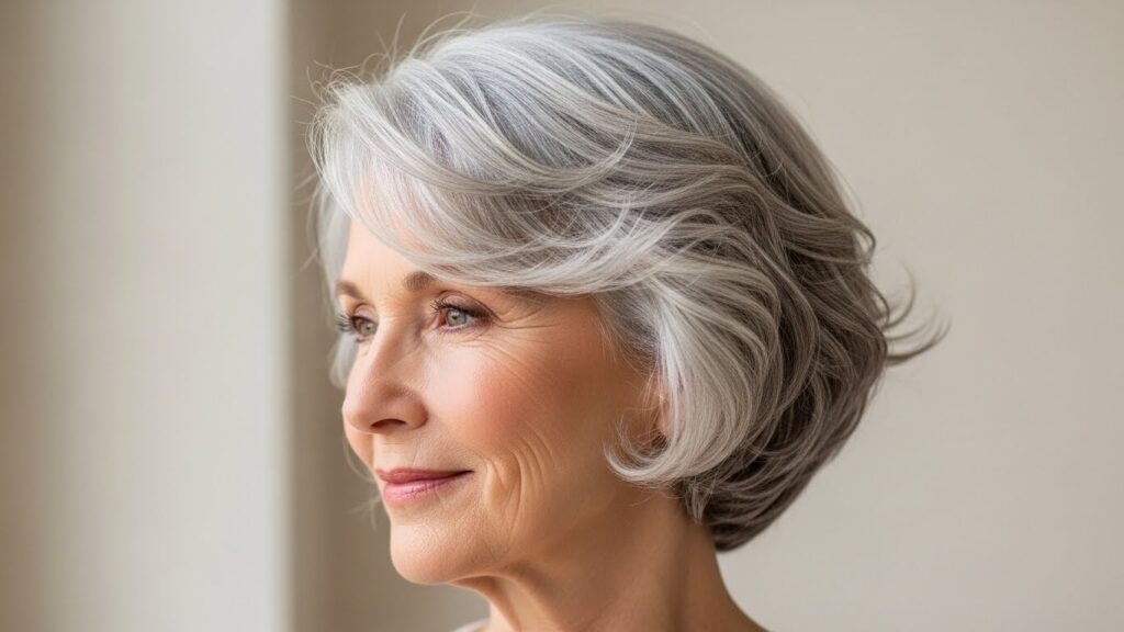 Silver Pixie Haircut