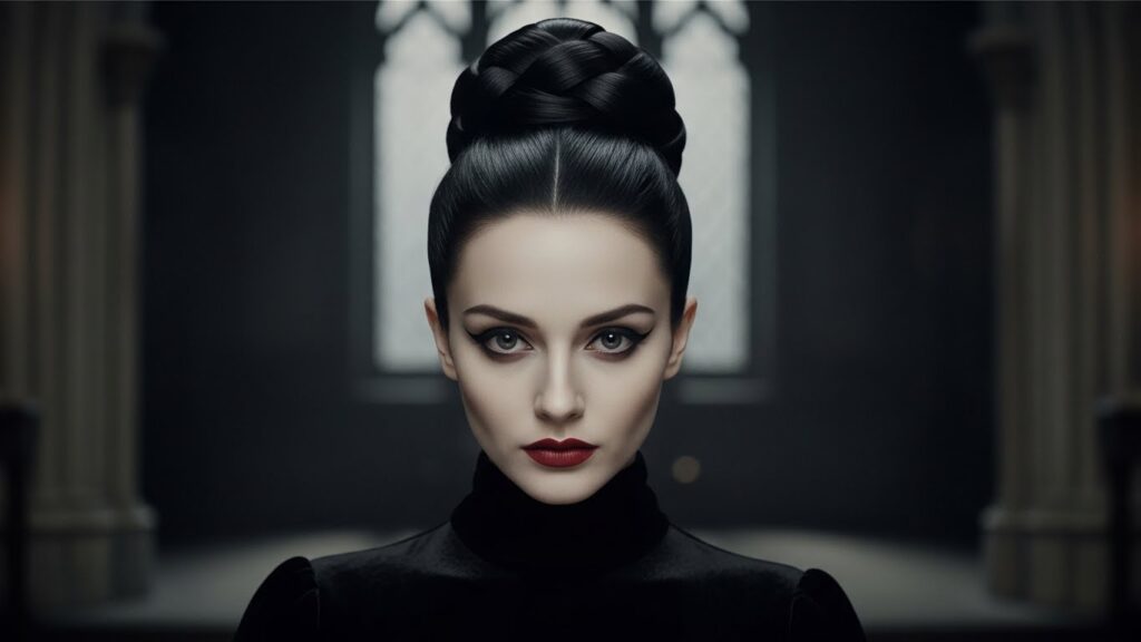 Sleek Gothic Bun