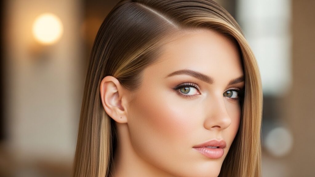 Sleek Straight Dark Blonde