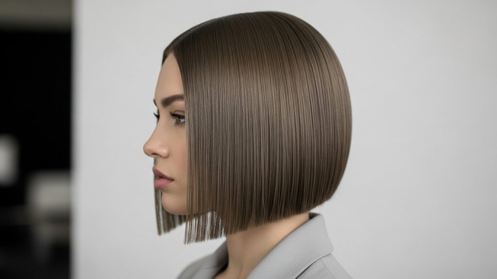 Sleek Straight Dark Blonde Bob
