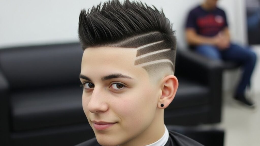 Spiky Striped Fade