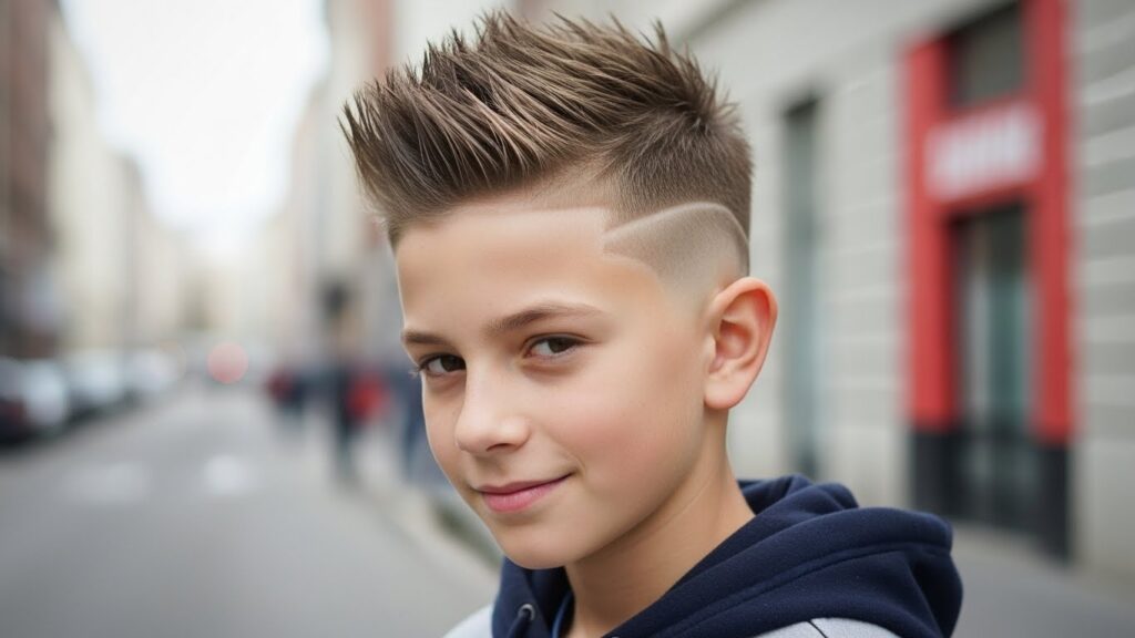Spiky Top with Clean Fade