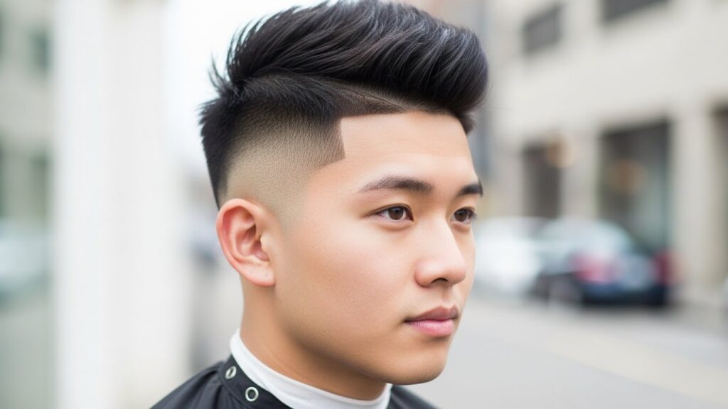 Textured Crop Mid Fade