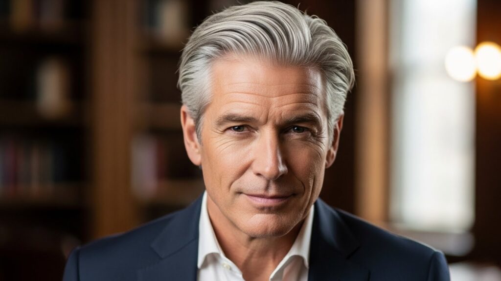 Timeless Silver Fox Look