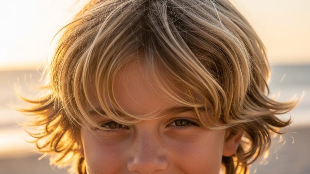 Tousled Blonde Waves