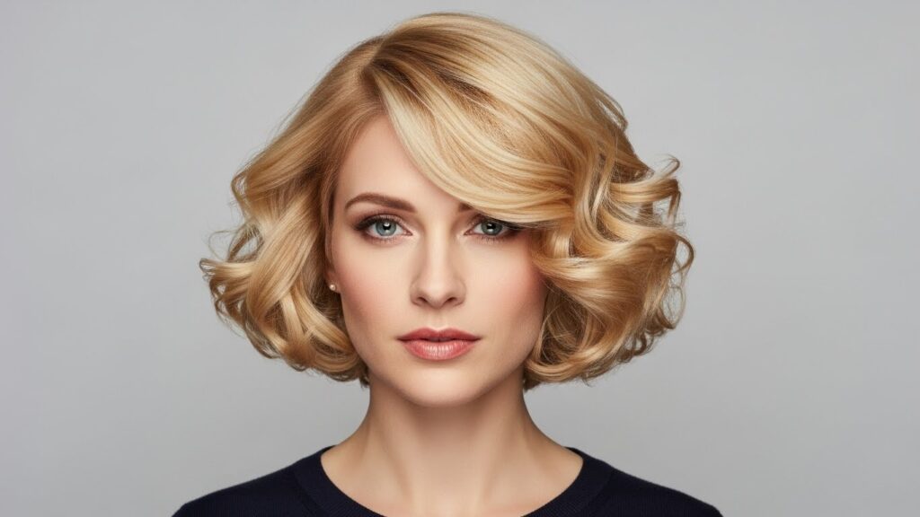 Voluminous Curled Bob