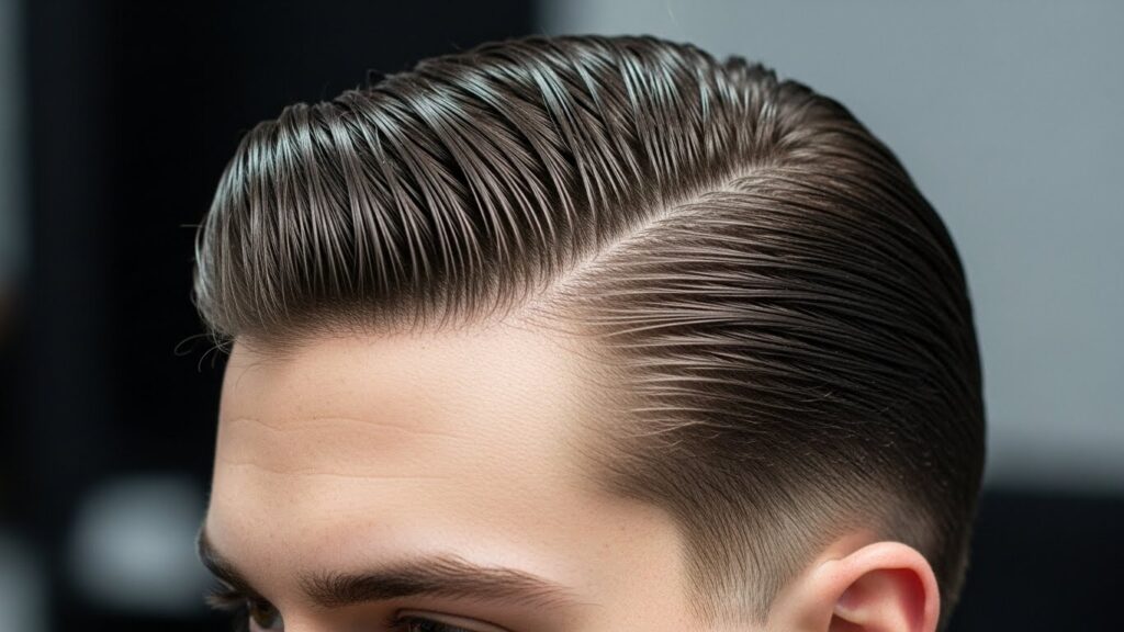 Wet-Look Slick-Back